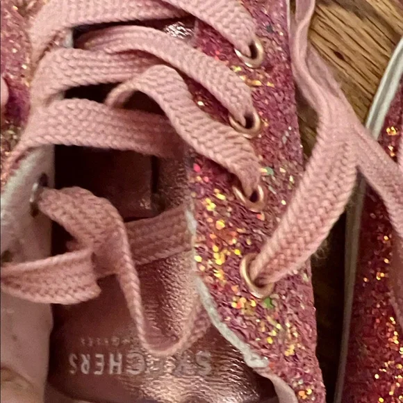 Skechers Pink Glitter Sneakers - Picture 3 of 8